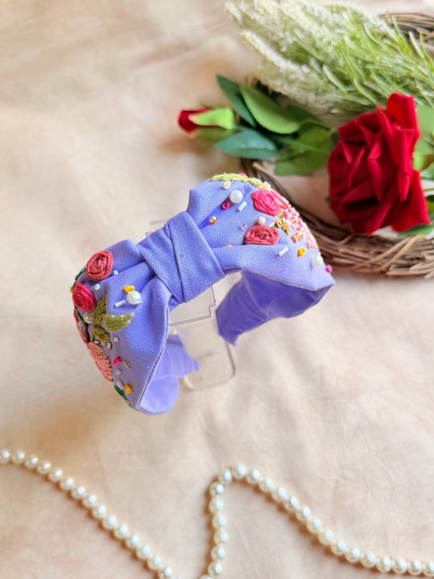 Elsa’s Hand Embroidered Headband