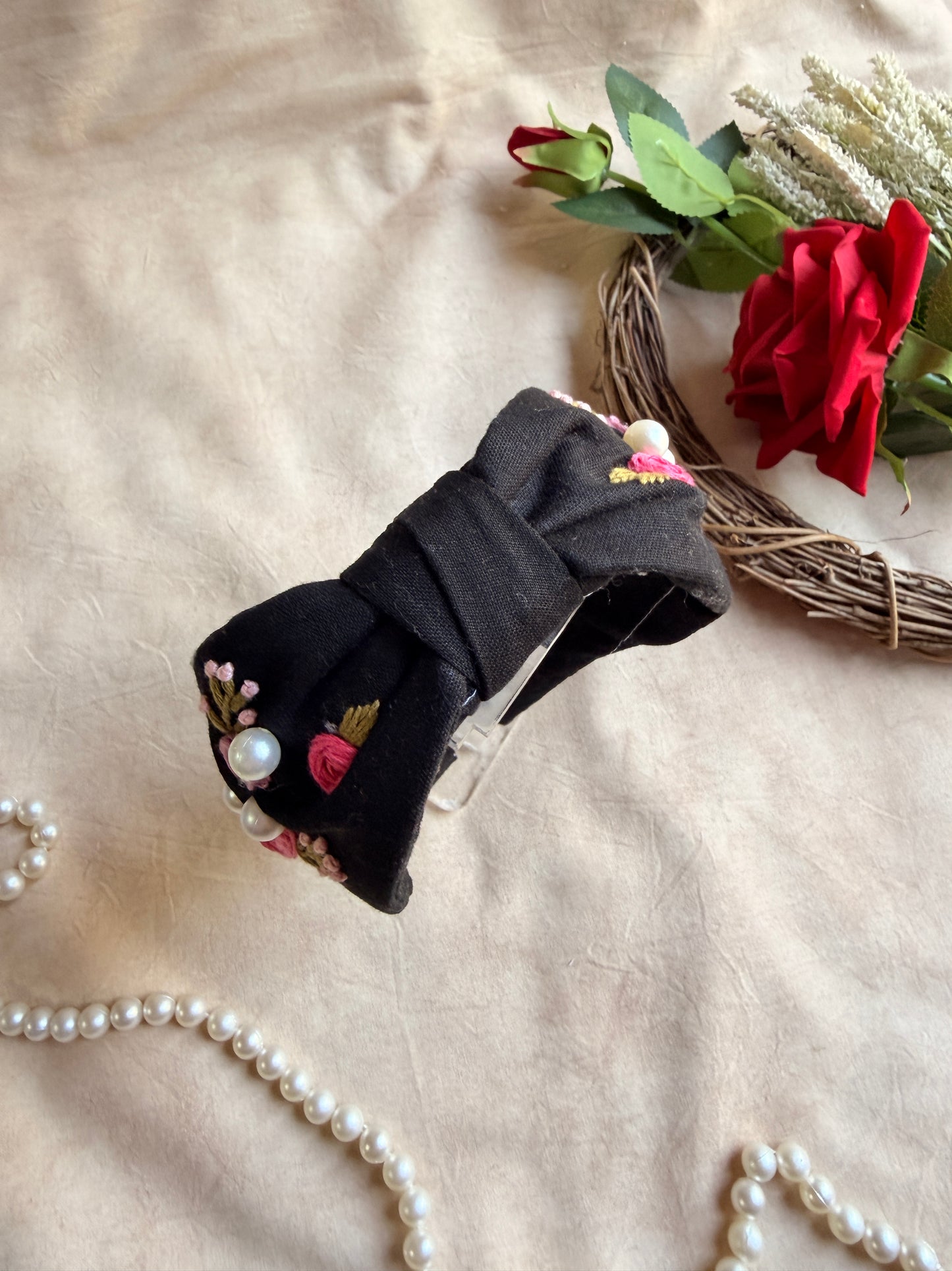 Maleficent’s Hand Embroidered Headband