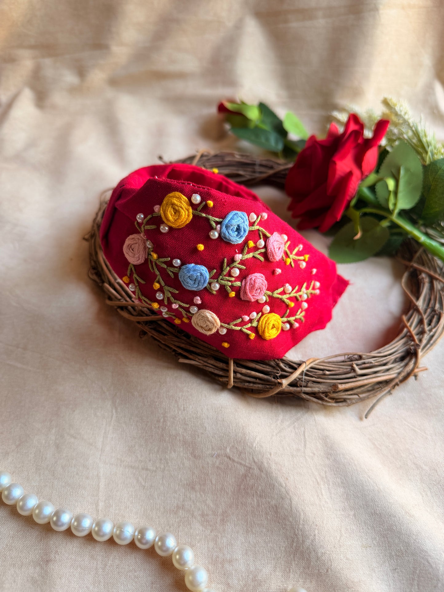 Vasudha Hand Embroidered Headband
