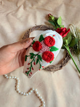 Rose Garden Hand Embroidered Headband