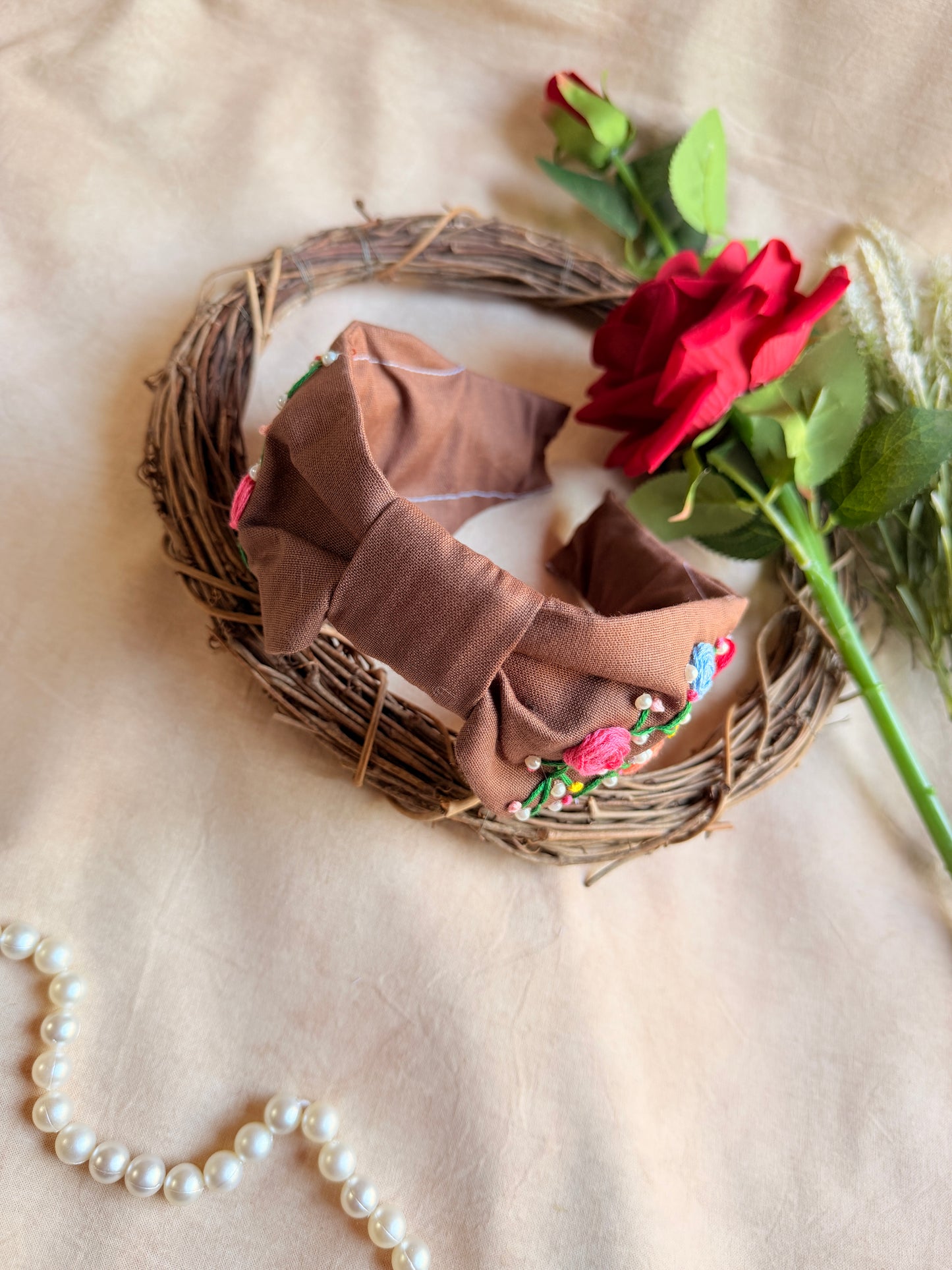 Mrinal Hand Embroidered Headband