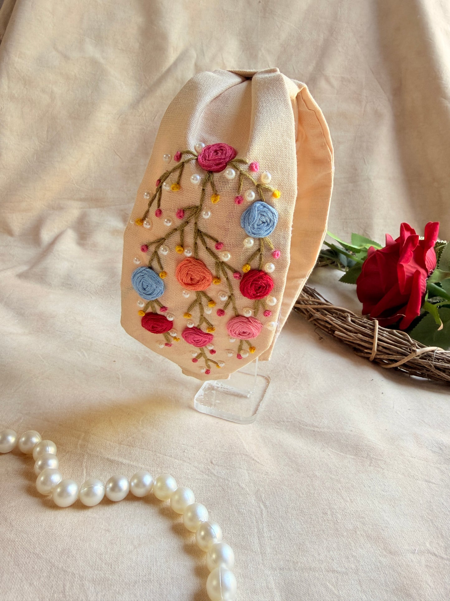 Dora Hand Embroidered Headband