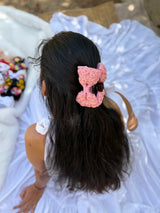 Rosey’s Hand Embroidered Clutcher Bow