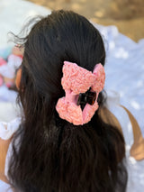 Rosey’s Hand Embroidered Clutcher Bow