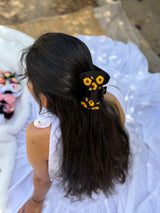 Sunflower Hand Embroidered Clutcher Bow