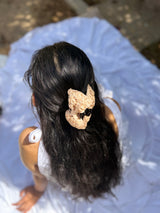 Desert Rose Hand Embroidered Clutcher Bow