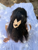 Desert Rose Hand Embroidered Clutcher Bow
