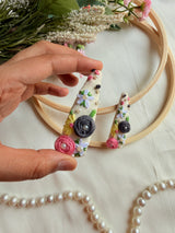Siya Hand Embroidered Floral Tic Tac Clips