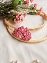 Valentine Hand Embroidered Heart Tic Tac Clips
