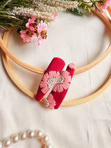 Basanti Hand Embroidered Floral Tic Tac Clips