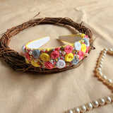 Tia Floral Hand Embroidered Hairband