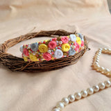 Tia Floral Hand Embroidered Hairband