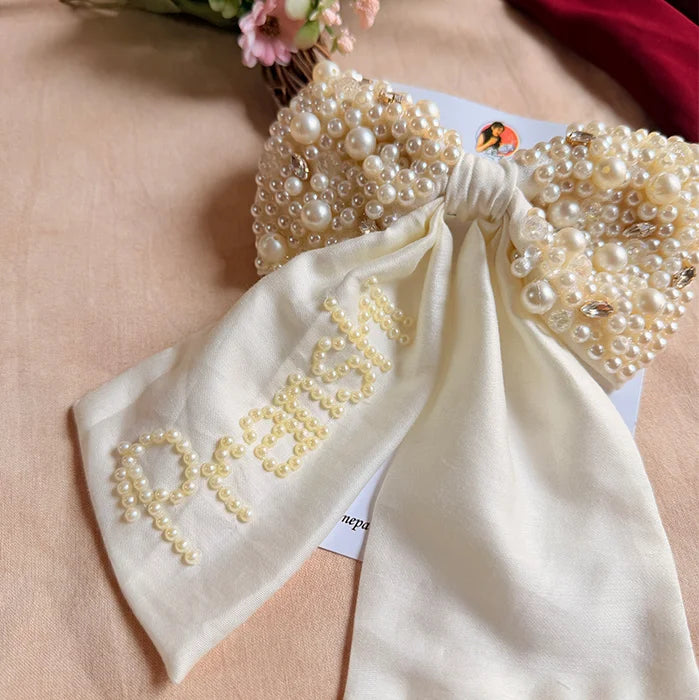 Arina Pearl Embellished Bow