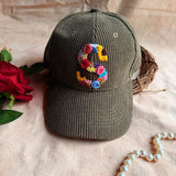 Evergreen Floral Initial Cap