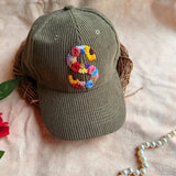 Evergreen Floral Initial Cap
