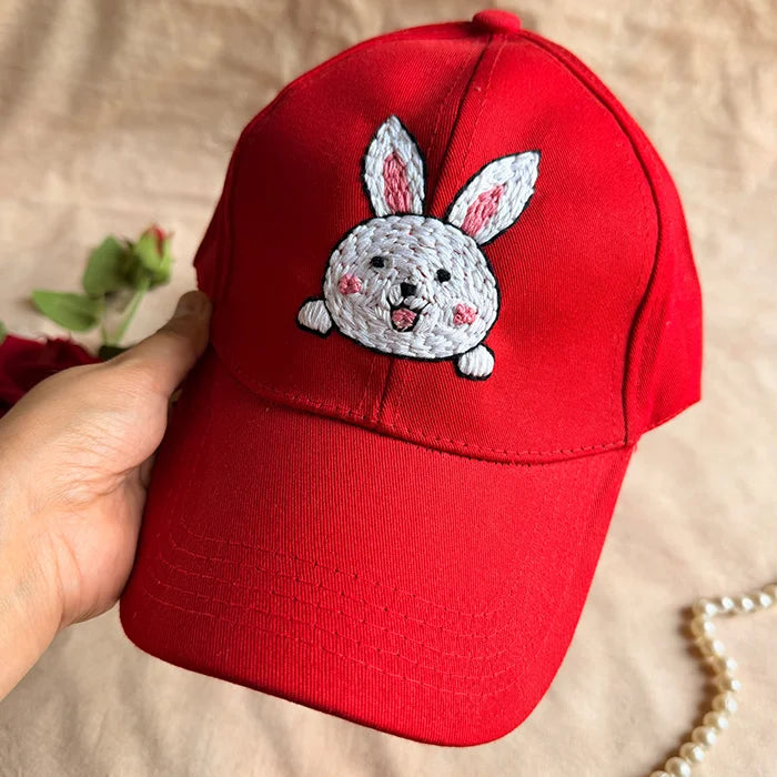 My Bunny Personalized Hand Embroidered Cap