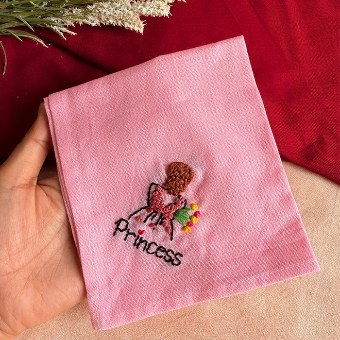 Princess Hand Embroidered Handkerchief