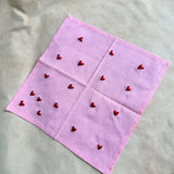 Sweet Heart Hand Embroidered Handkerchief