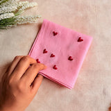 Sweet Heart Hand Embroidered Handkerchief
