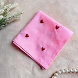 Sweet Heart Hand Embroidered Handkerchief