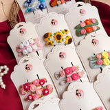 Maharani Tic Tac Collection | Handmade Hand-Embroidered Floral Hair Clip Set