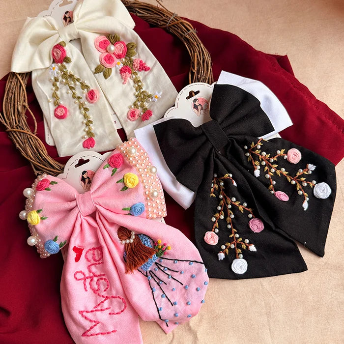 Rani Saheba Hamper | Handmade Hand-Embroidered Hair Accessories Gift Set