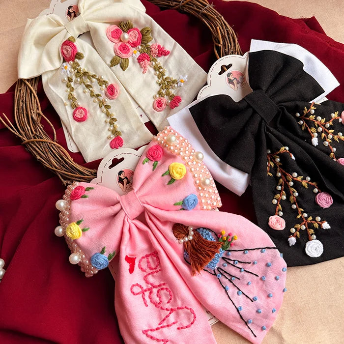 Rani Saheba Hamper | Handmade Hand-Embroidered Hair Accessories Gift Set