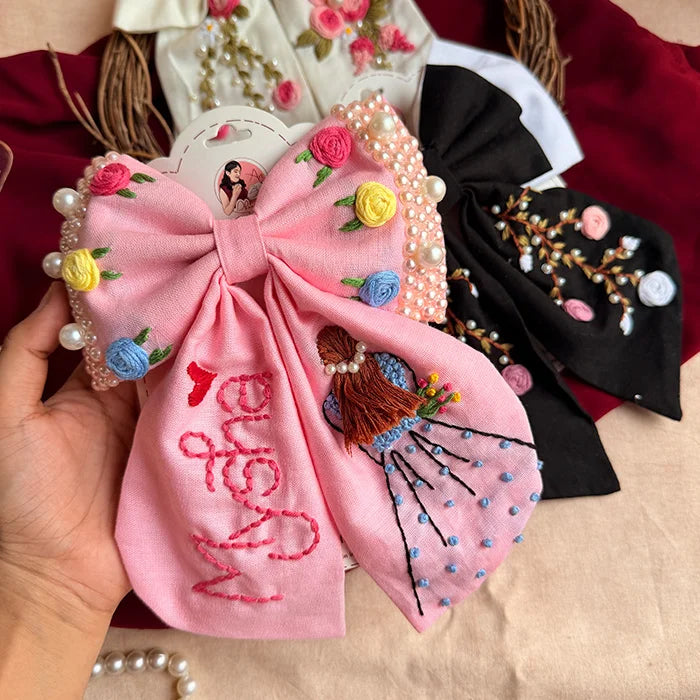 Rani Saheba Hamper | Handmade Hand-Embroidered Hair Accessories Gift Set