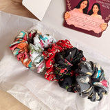 Must Have Scrunchie Set – Handmade Printed Fabric Hair Scrunchie Set of 5