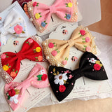 Noor-e-Gul Collection | Handmade Hand-Embroidered Floral Hair Bow Collection