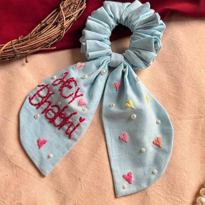 Heart Whisper | Wrist & Hair Scrunchie | Rakhi Special