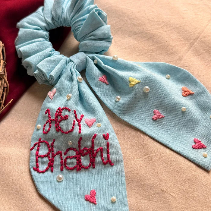 Heart Whisper | Wrist & Hair Scrunchie | Rakhi Special