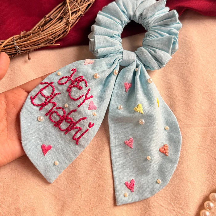 Heart Whisper | Wrist & Hair Scrunchie | Rakhi Special