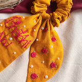 Sunlit Blossom | Wrist & Hair Scrunchie | Rakhi Special