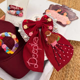 The Wine Collection – Handmade Hand-Embroidered Personalized Hair Accessories Gift Set