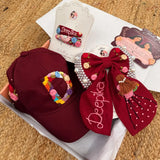 The Wine Collection – Handmade Hand-Embroidered Personalized Hair Accessories Gift Set
