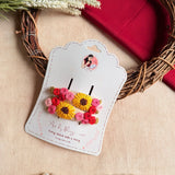 Sunaina Hand-Embroidered Floral Tic Tac Hair Clips