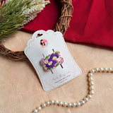 Jamuni Hand-Embroidered Floral Tic Tac Hair Clips