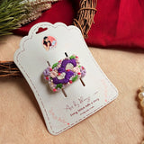 Jamuni Hand-Embroidered Floral Tic Tac Hair Clips