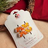 Kanak Hand-Embroidered Floral Tic Tac Hair Clips