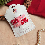 Ruhani Hand-Embroidered Floral Tic Tac Hair Clips