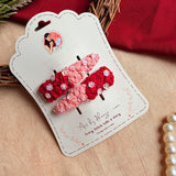 Ruhani Hand-Embroidered Floral Tic Tac Hair Clips