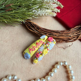 Honey Personalized Hand-Embroidered Floral Tic Tac Hair Clip