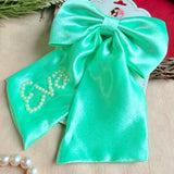 Serena Pearl Bow Hand-Embroidered Hair Accessory