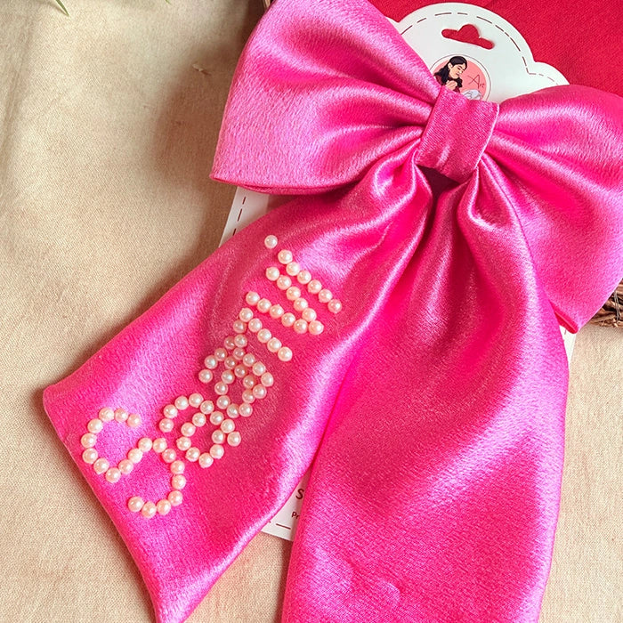Valentina Pearl Bow Hair Accessory