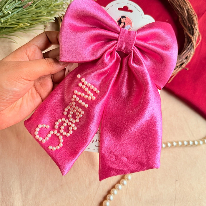 Valentina Pearl Bow Hair Accessory