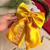 Sunehri Pearl Bow Hair Accessory
