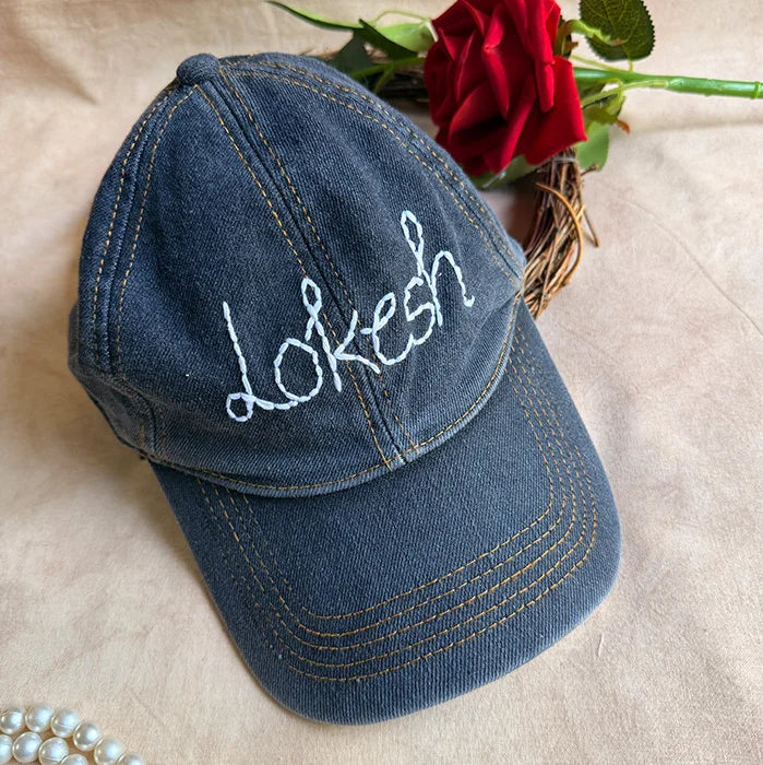 Off Script Denim Cap - Personalized Name