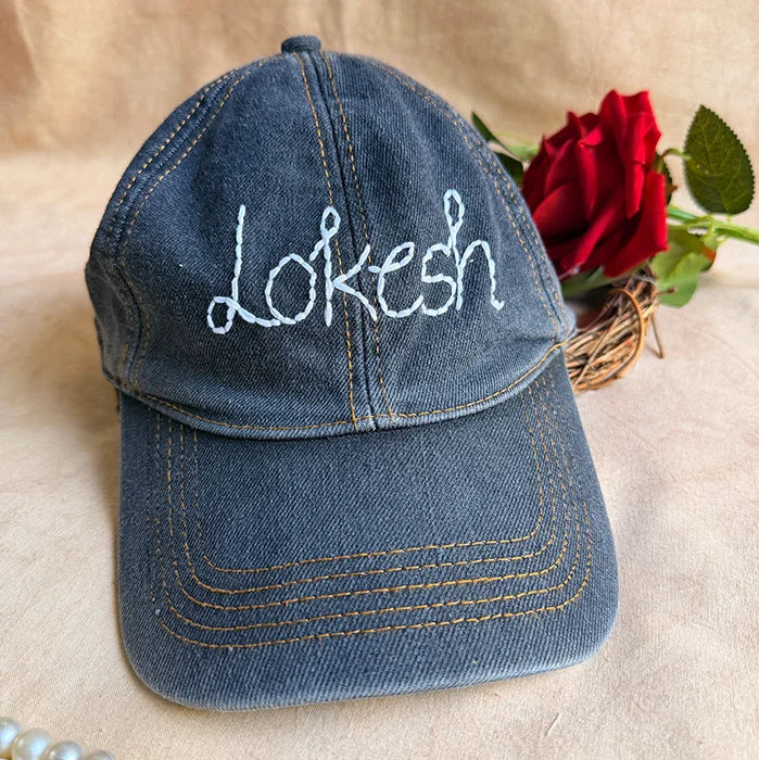 Off Script Denim Cap - Personalized Name