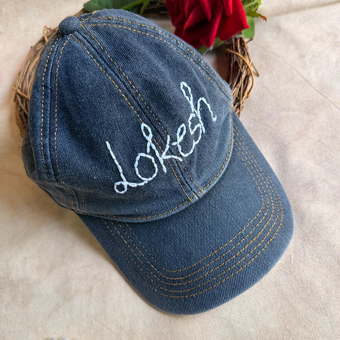Off Script Denim Cap - Personalized Name